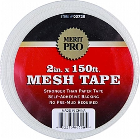 Merit Pro 730 2 x 150 ft Mesh Tape White 652270007304